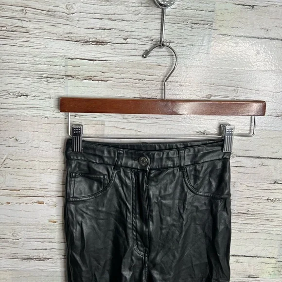 Aritzia wilfred free faux black leather pants size 00 - Picture 4 of 8